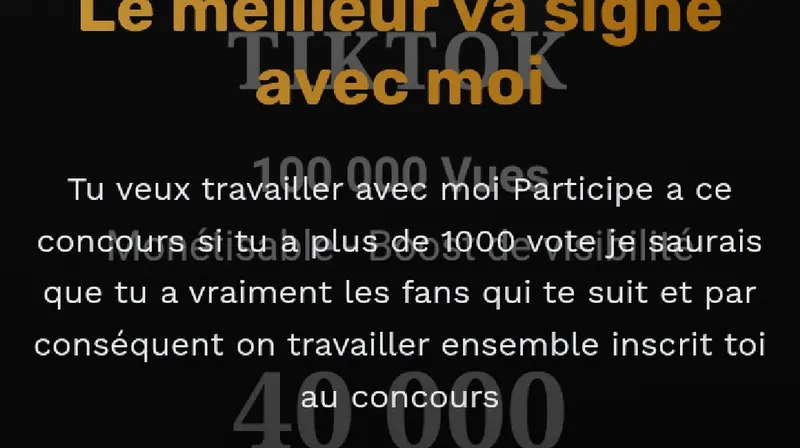 Veux tu travailler avec moi