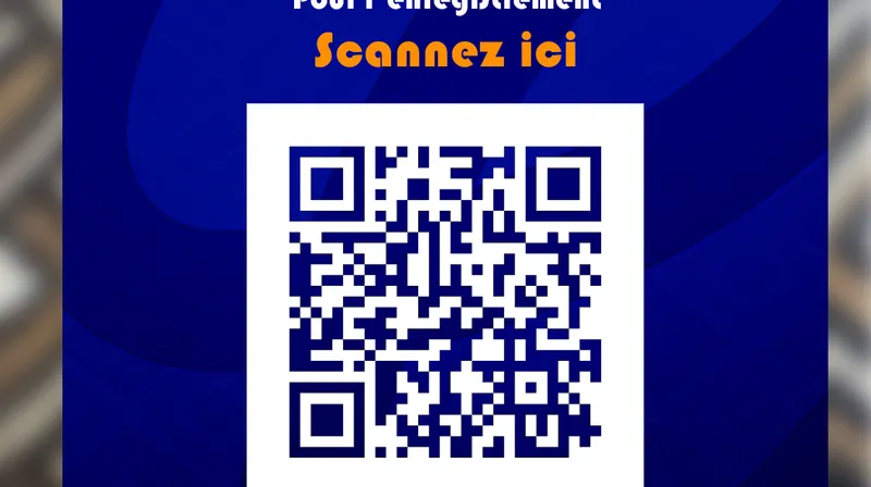 Pour l’Enregistrement Scannez Ici