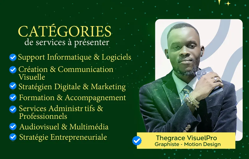 Catégories de services à présenter